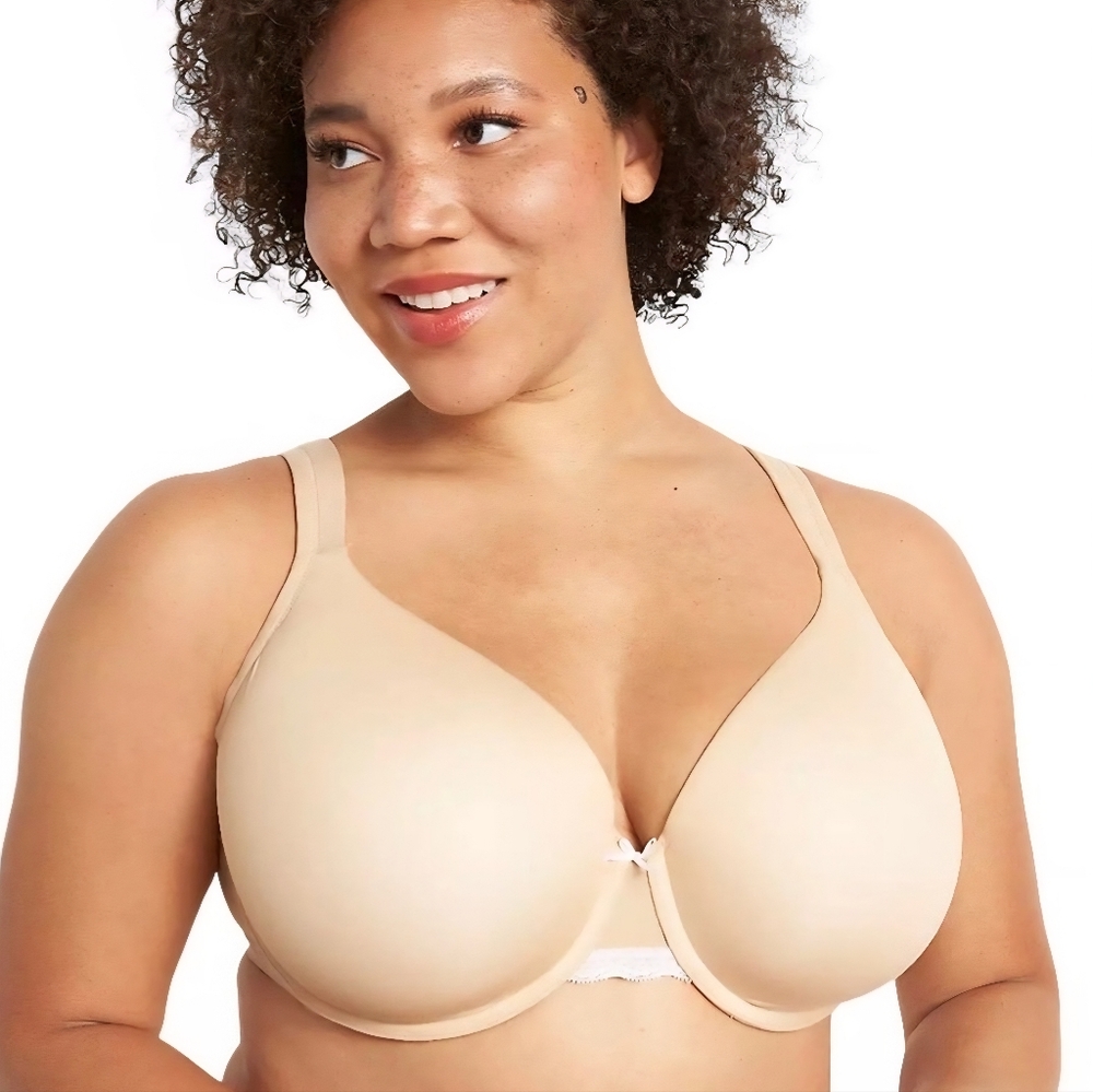 CACIQUE Lightly Lined Full-Coverage Bra 48C Nude Beige